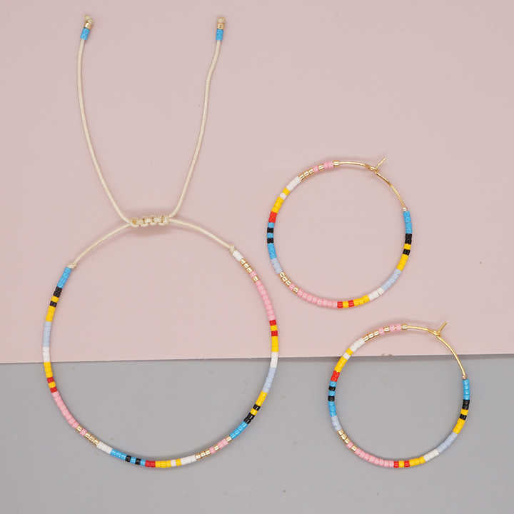 Hooples Sunrise Duo - Earrings & Bracelet Gift set