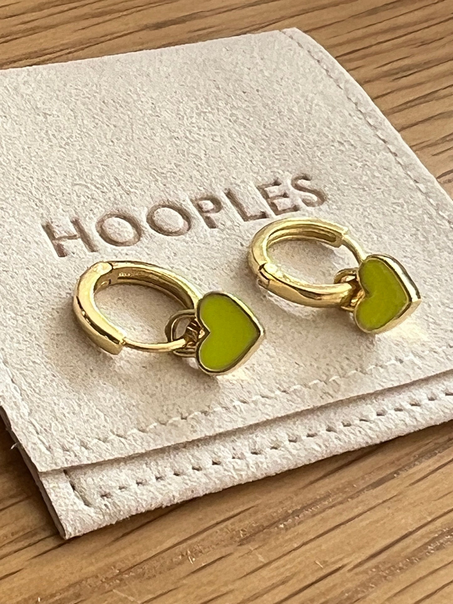 Hooples Huggie Heart - Neon Yellow