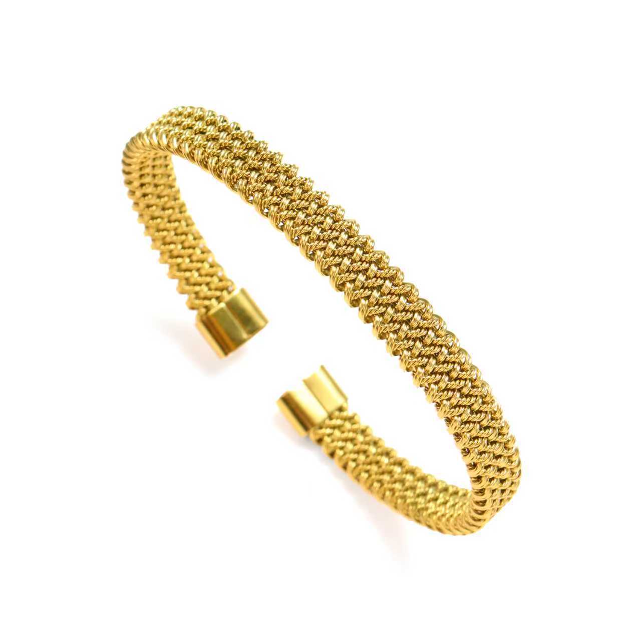 Aurora Mesh Gold Cuff - Small