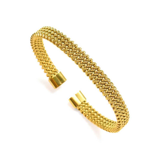 Aurora Mesh Gold Cuff - Small