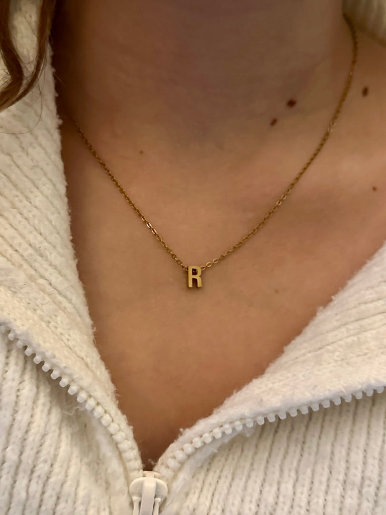 Hooples Initial Charm Necklace