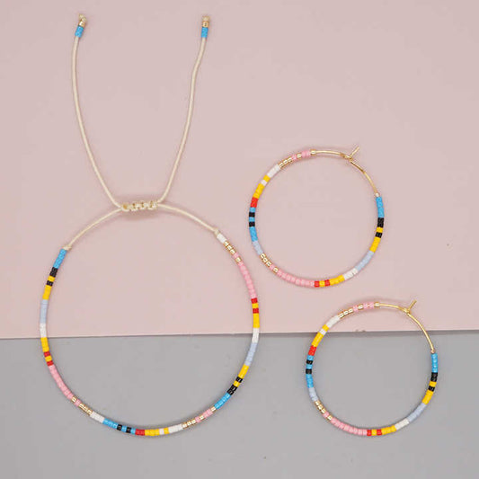 Hooples Sunrise Duo  - Earrings & Bracelet Gift set